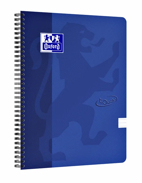Spiraalblok Oxf Touch A4 lijn 140pag 80gr bl
