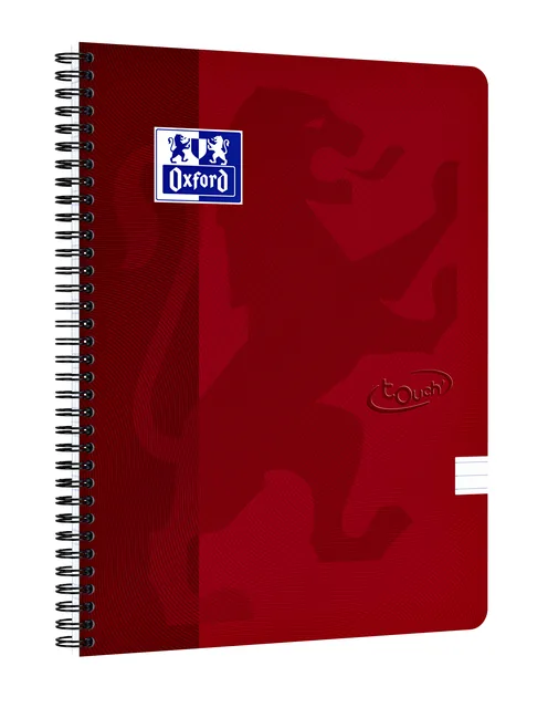 Spiraalblok Oxf Touch A4 lijn 140pag 80gr rd