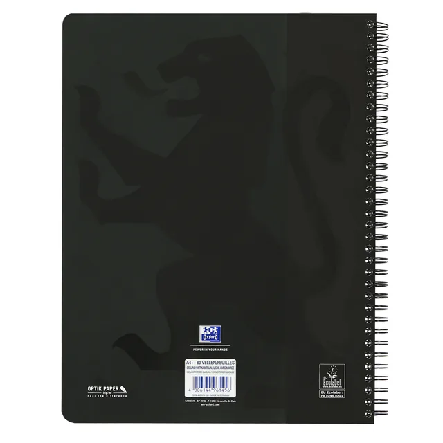 Collegeblk Oxf School A4+ ln 23gaats 160pag ass