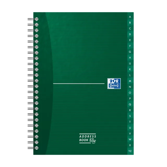 Adresboek Oxford Office Essentials dsp A5 72v ass
