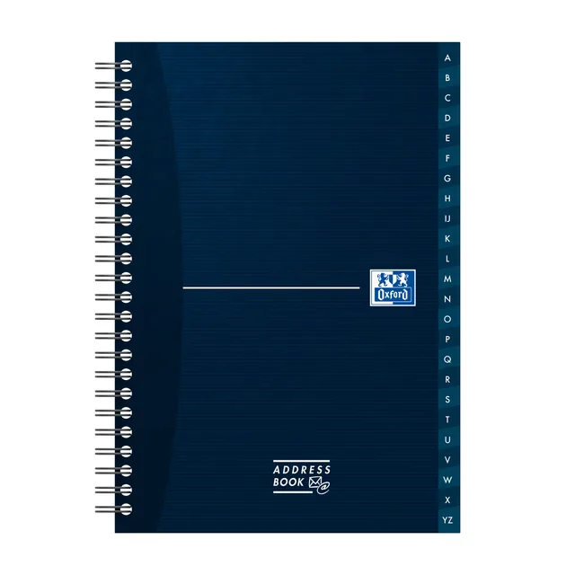 Adresboek Oxford Office Essentials dsp A5 72v ass