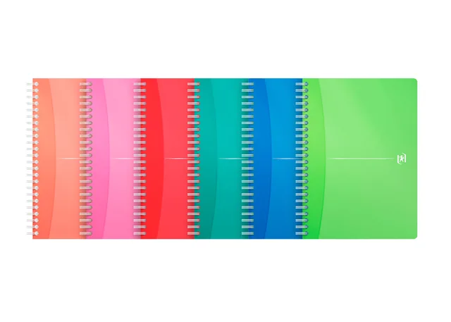 Spiraalblok Oxford mycolours A5 lijn 180pag ass