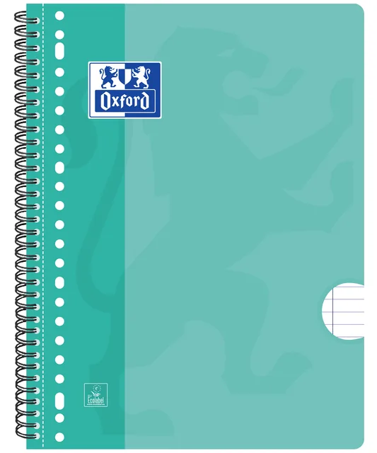 Collegeblk Oxf School A4+ ln 23gaats 160pag ass