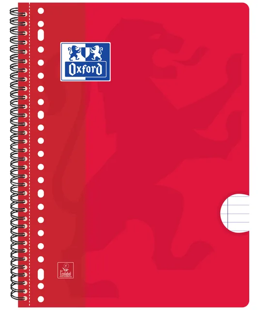 Collegeblk Oxf School A4+ ln 23gaats 160pag ass