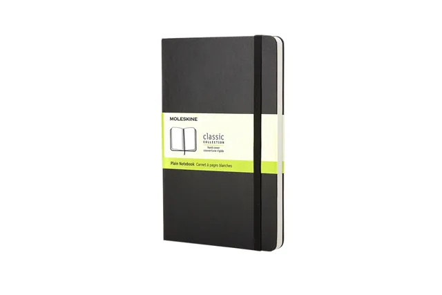 Notitieboek Moleskine pocket 90x140mm blanco zwart