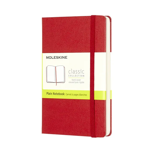 Notitieboek Moleskine pocket 90x140mm blanco hc rd