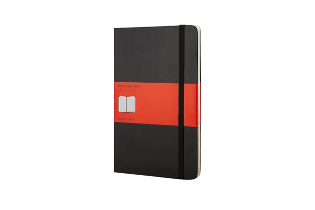 Adresboek Moleskine L 130x210mm hc lijn zwart