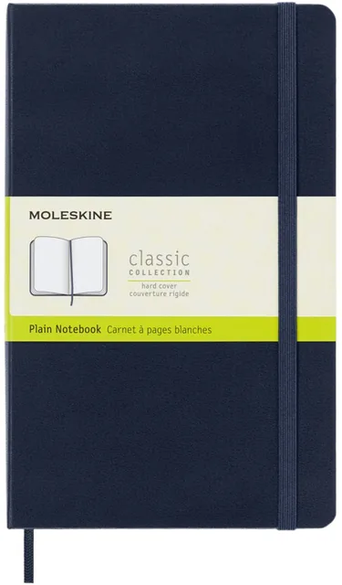 Notitieboek Moleskine L 130x210mm blc hc sapph bl