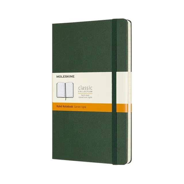 Notitieboek Moleskine L 130x210mm lijn hc green