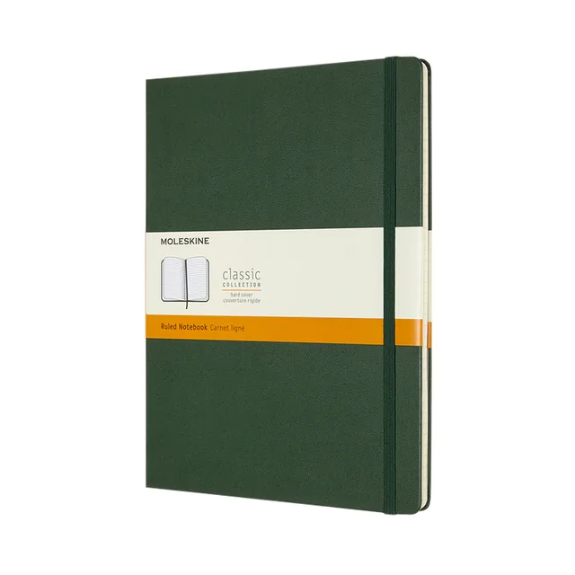 Notitieboek Moleskine XL 190x250mm lijn hc green