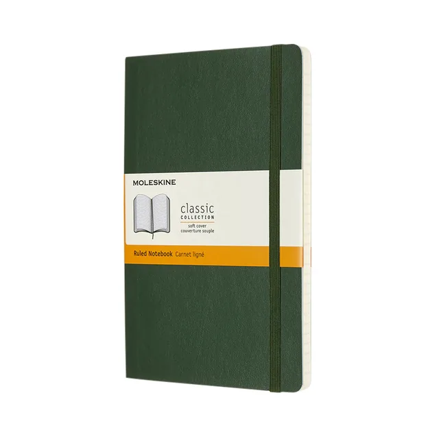 Notitieboek Moleskine L 130x210mm lijn sc green
