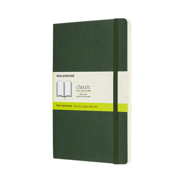 Notitieboek Moleskine large 130x210mm blc sc green