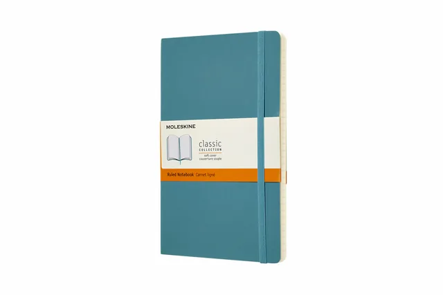 Notitieboek Moleskine large 130x210 ln sc reef bl