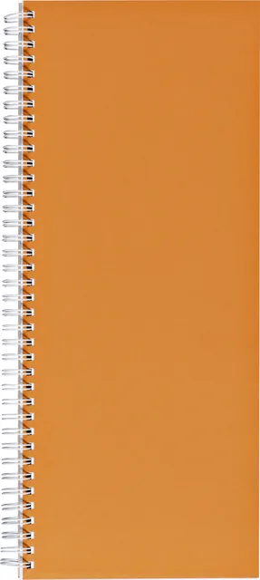 Notitieboek 135x330mm lijn 160blz 70gr spiraal or