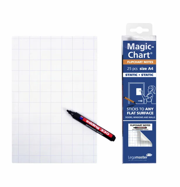 Magic chart notes Legamaster flipchart 20x30cm wit