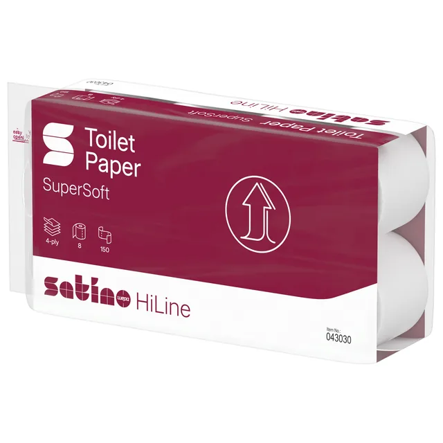 Toiletpapier Satino MT1 HiLine 8x150 vel 043030
