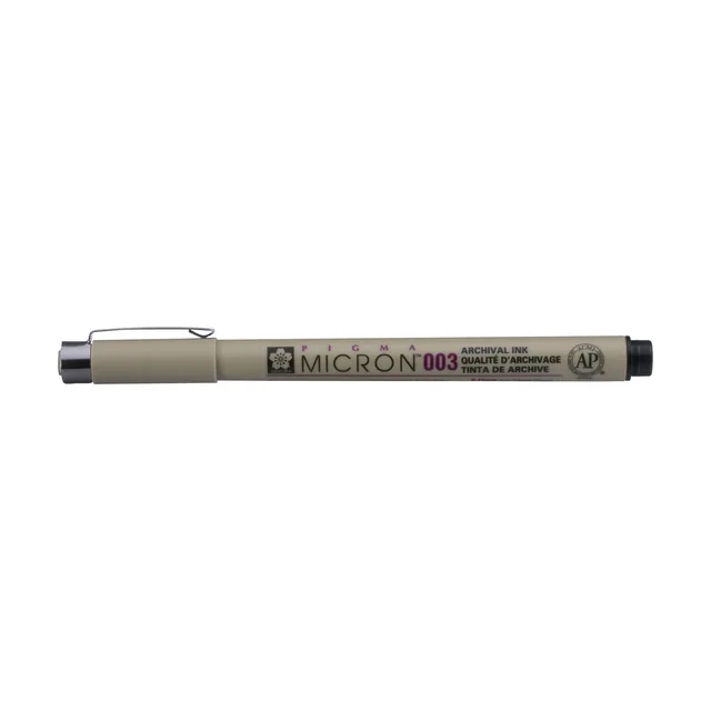 Fineliner Sakura Pigma Micron 003 0.15mm zwart