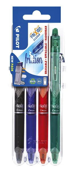 Rollerpen PILOT friXion clicker M Set2Go assorti
