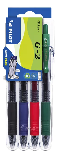 Gelschrijver PILOT clicker Set2Go M basis assorti