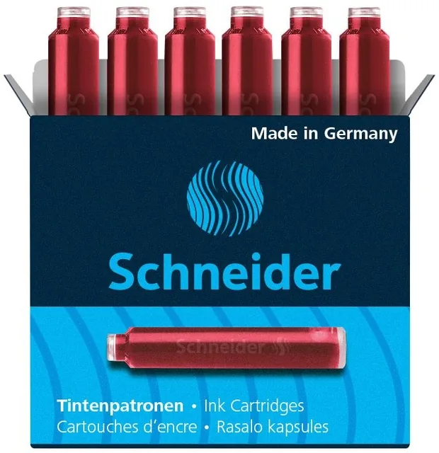 Inktpatroon Schneider din rood