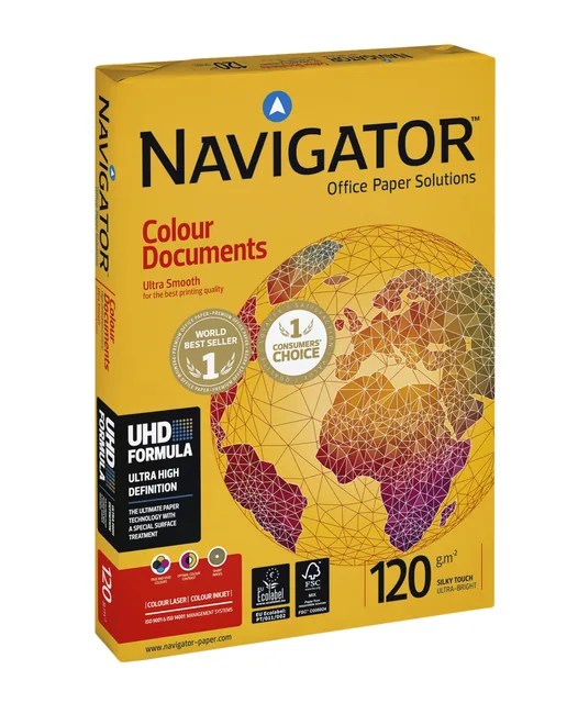 Kopieerpapier Navigator Colour Doc A3 120gr wit