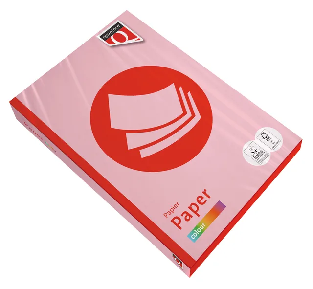 Kopieerpapier Quantore Colour A4 80gr roze