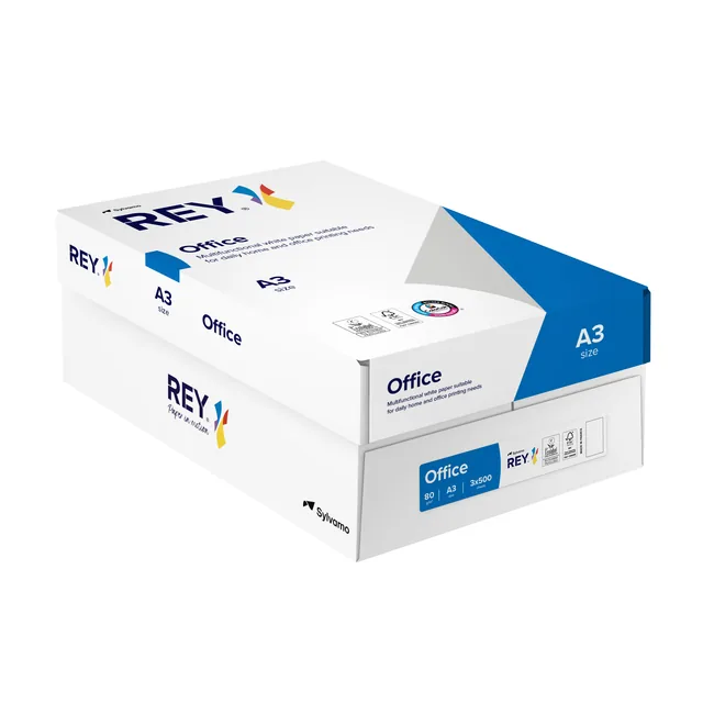 Kopieerpapier Rey Office A3 80gr wit