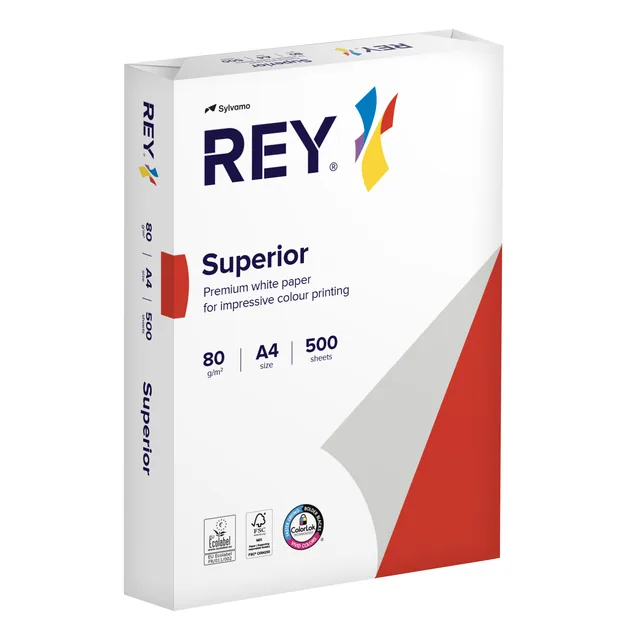 Kopieerpapier Rey Superior A4 80gr wit