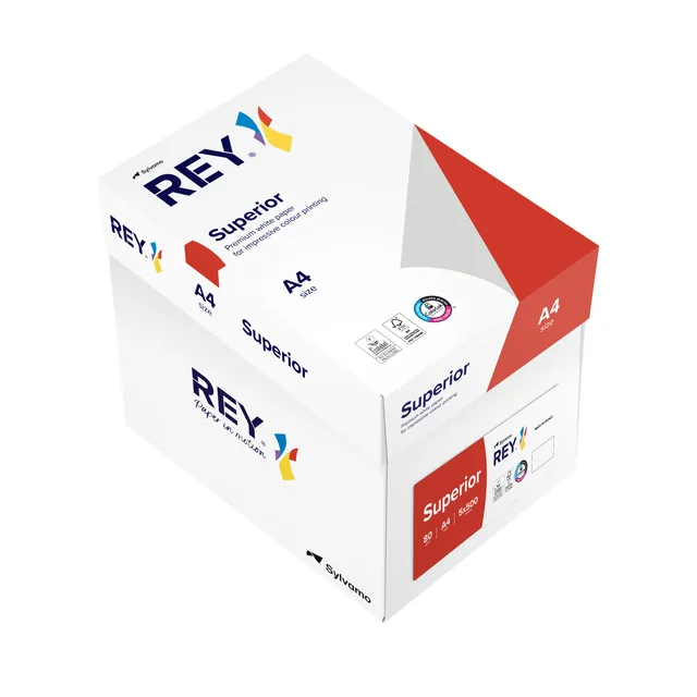 Kopieerpapier Rey Superior A4 80gr wit