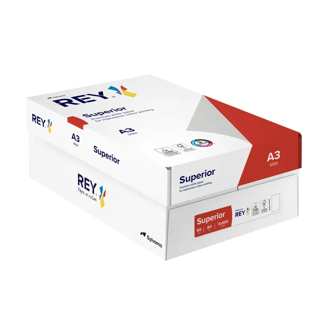 Kopieerpapier Rey Superior A3 80gr wit