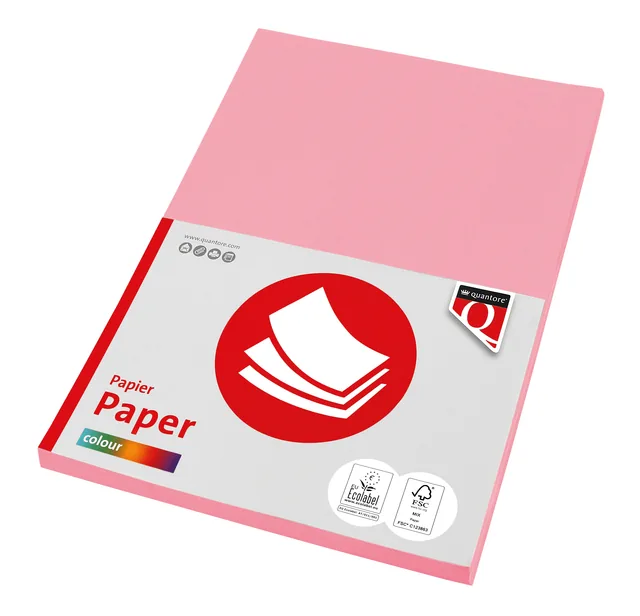Kopieerpapier Quantore Col-100 A4 80gr roze