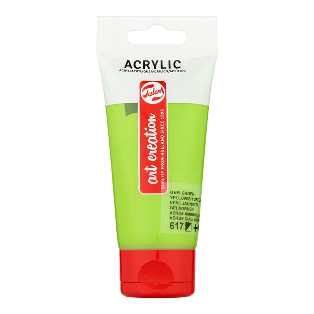 Acrylverf TAC 617 geelgroen tube 75ml