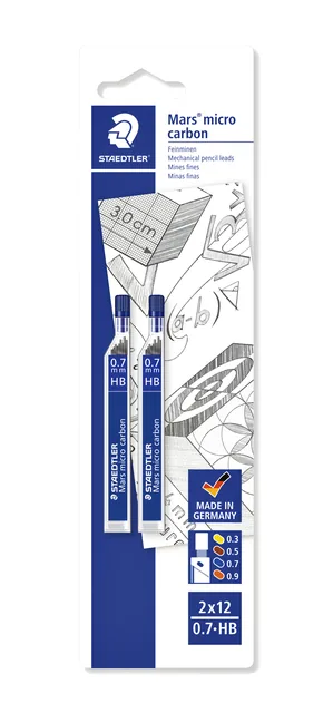 Potloodstift Staedtler mars carbon micro 0.7mm hb