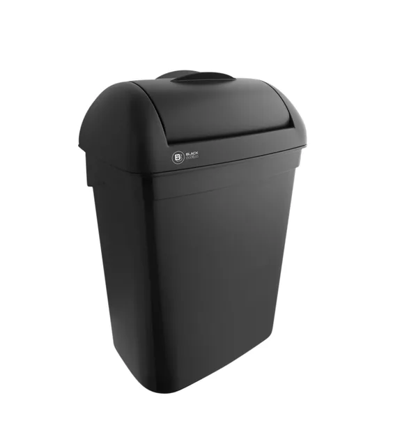 Dameshygiënebak BlackSatino 8 liter zwart