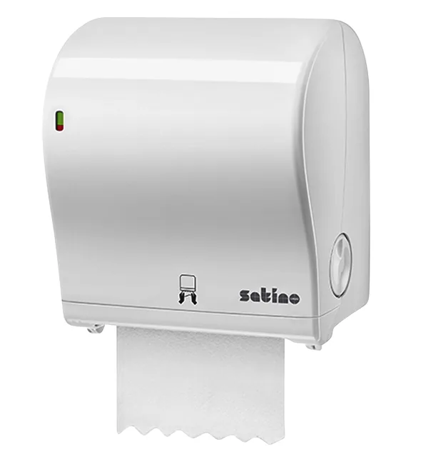 Handdoekroldispenser Satino PT1 manueel medium wit