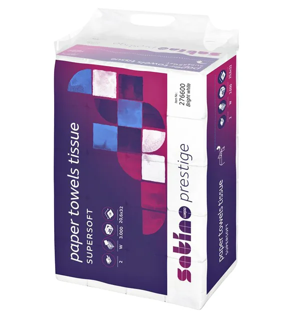 Handdoek Satino PT2 HiLine 206x320mm wit 276600
