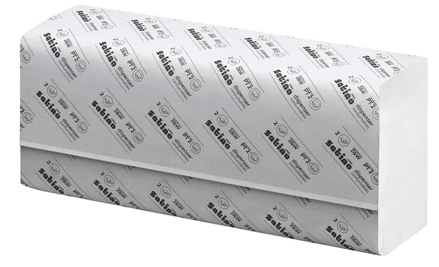 Handdoek Satino PT2 HiLine 206x320mm wit 276600