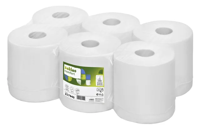 Handdoekrol Satino PT1 Comfort 2laags 150m wit