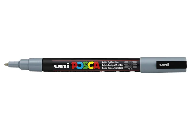 Paintmarker Uni POSCA PC3M F grijs