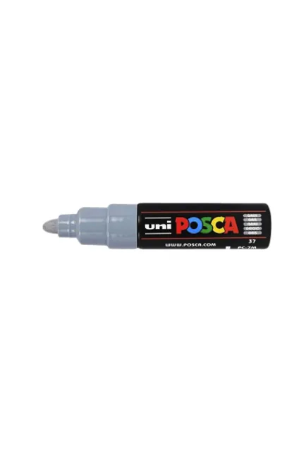 Paintmarker Uni POSCA PC7M B grijs