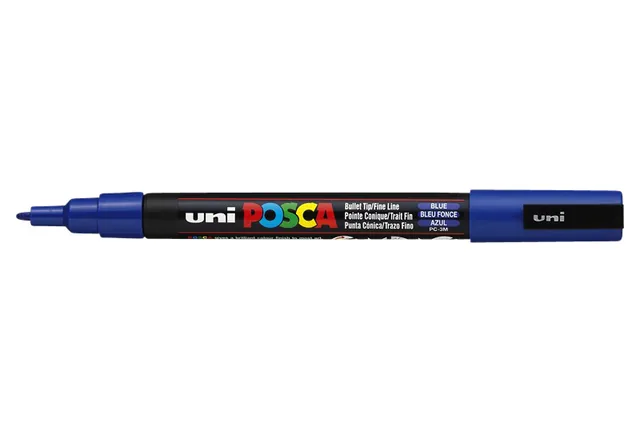 Paintmarker Uni POSCA PC3M F donkerblauw