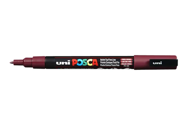 Paintmarker Uni POSCA PC3M F wijnrood
