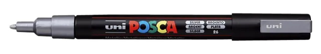 Paintmarker Uni POSCA PC3M F zilver