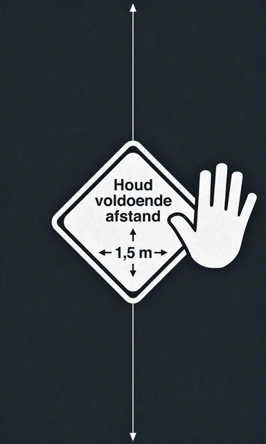 Deurmat afstand houden 90x150cm
