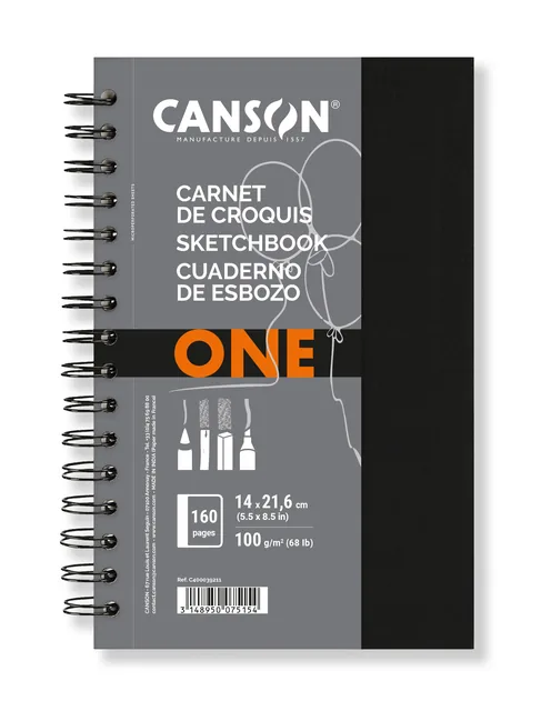 Schetsboek Canson Art Book One 100gr 140x216mm wit