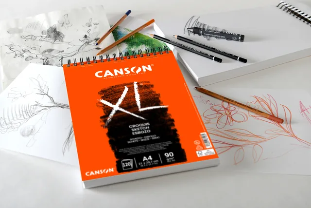 Schetspapier Canson XL Sketch 90gr A5 ivoorwit