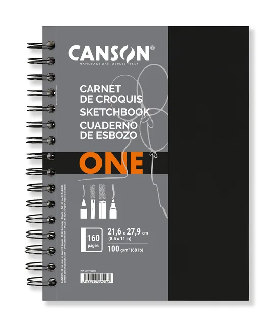 Schetsboek Canson Art Book One 100gr 216x279mm wit