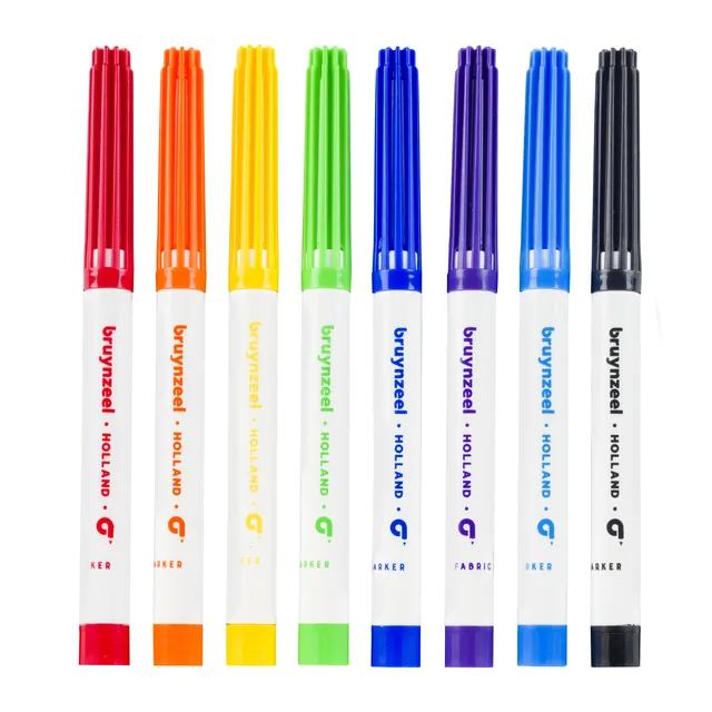 Textielstift Bruynzeel Teens 8st assorti