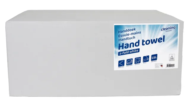Handdoek Cleaninq H3 240x210mm 20x160 vel wit