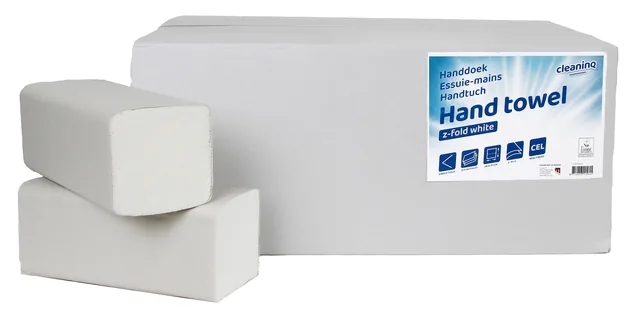 Handdoek Cleaninq H3 240x210mm 20x160 vel wit
